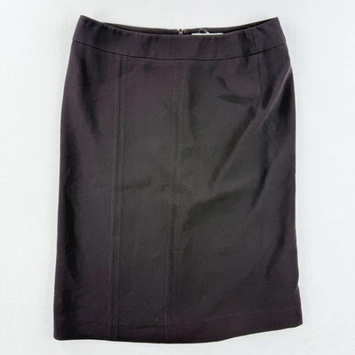 Max Mara Pencil Skirt Brown Career Office Wear Lined Size 8 - Image 1 of 4