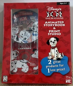 2 CD-ROM Disney's 101 Dalmatians libro di storie animato e studio di stampa (Windows/Mac) - Foto 1 di 5