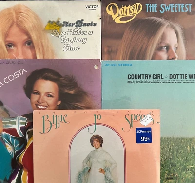 5x Sealed LOT Female Country SKEETER DAVIS DOTTIE WEST DOTTSY BILLY JOE SPEERS + - Imagem 1 de 4