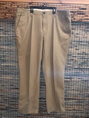 Pantalones de algodón AXIST SLIM Fit texturizados utilitarios chinos tostados caqui talla 40-30 nuevos Foto 1 de 4