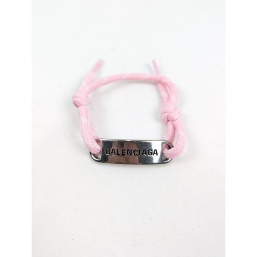 Bracciale Balenciaga Q:2 Placca Rosa Nuovo con etichette Os