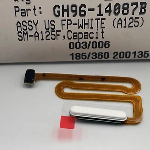 Genuine Samsung Galaxy A12 SM-A125 Fingerprint Sensor In White - GH96-14087B - Picture 1 of 2