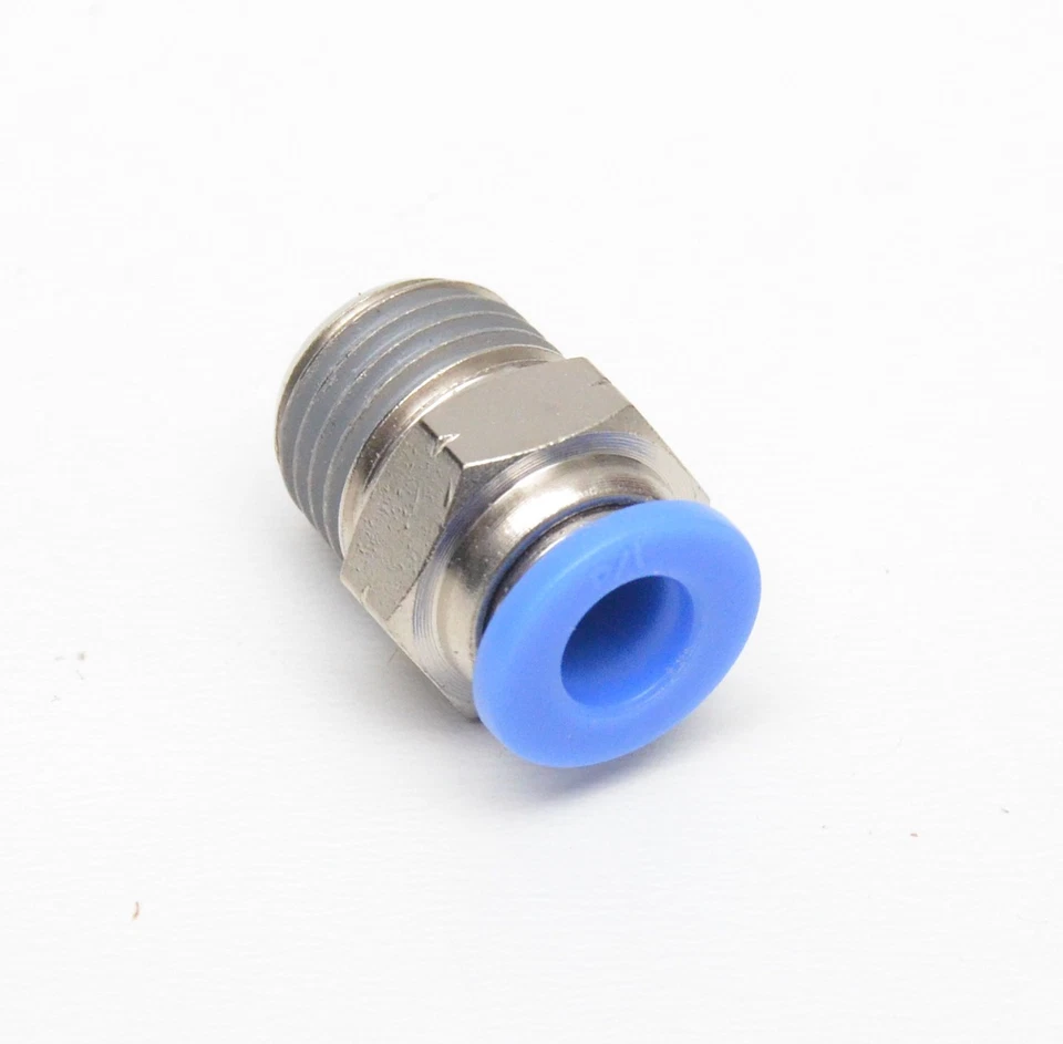 Stud Straight Push to Connect 1/4 OD Tube x 1/4 Npt Male Fitting FasPartsUSA - Image 1 of 1