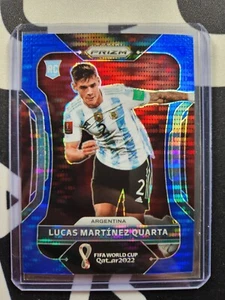 2021-22 Panini Prizm World Cup Lucas Martinez Quarta RC #8 Blue Pulsar 40/49 - Picture 1 of 2