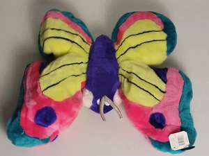 Vintage B J Toy Co 20" Large Colorful Bright Butterfly Plush Stuffed Beautiful - Picture 1 of 4