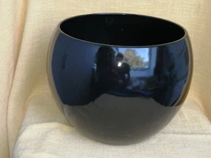 Großer eleganter ÜBERTOPF Kugelform Keramik schwarz ø 32 cm sehr edel - Bild 1 von 7