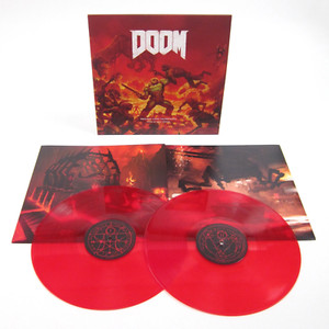Doom Deluxe Double Vinyl Record Soundtrack 2 LP RED Variant Bethesda