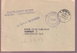 Official Matter, Munich 2, 9.9.47, ITALIAN LIAISON SECTION - Picture 1 of 2