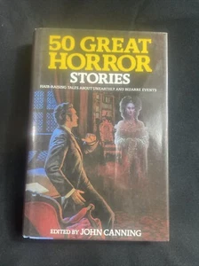 50 Great Horror Stories John Canning 1987 Hardcover Wings Books - Imagen 1 de 15