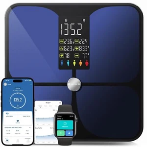 Body Weight & Fat Scale, Digital Bluetooth BMI & Heart Rate with App Sync - Picture 1 of 9