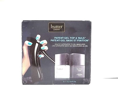 Butter London Patent-Gel Top & Tails Set 2 piezas 0,4 oz ABRIGO BASE Y CAPA SUPERIOR Foto 1 de 4