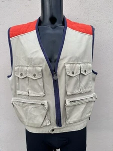 Vintage Gant Men’s Canvas Utility Vest Size XL Fishing Hunting - Picture 1 of 9