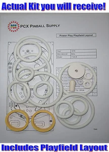 1978 Bally Bobby Orr's Power Play Pinball Machine Rubber Ring Kit - Picture 1 of 2