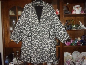 Diane von Furstenberg. NEW Gorgeous Cotton mix Coat/Leopard Print &Pockets UK 14 - Picture 1 of 23