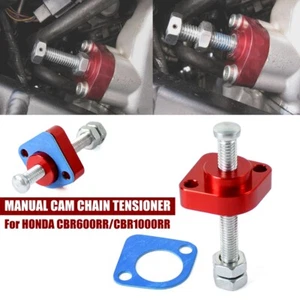 Red Manual Cam Timing Chain Tensioner For HONDA CBR600RR 03-16 CBR1000RR 04-07 - Picture 1 of 9