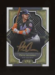 2023 Topps Tier One Gold #T1A-PA Pete Alonso New York Mets AUTO 12/25 - Picture 1 of 2