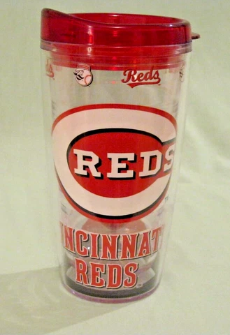 Tervis Insulated Travel Tumbler 16 oz Cincinnati Reds Hot Cold with Top MLB Cover