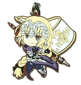 Portachiavi Fate Grand Order Saber Jeanne d'Arc singolarità 1° cinturino gomma FGO - Foto 1 di 2