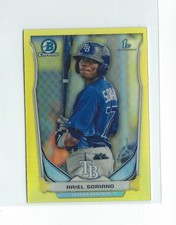 2014 Bowman Chrome Yellow Mini Yellow Refractor Singles xx/25 - You Choose