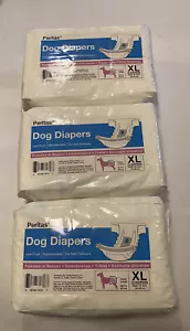 3 PK Peritas Disposable Dog Diapers | Female Dog Diapers |Puppy XL - Picture 1 of 4