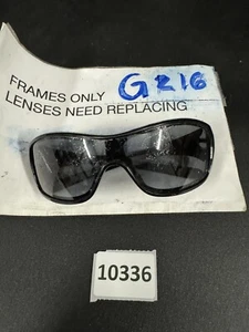 Oakley Ideal Polarized Sunglasses Black Sporty Wrap OO9151-04 - Picture 1 of 8