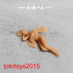 1/64 1/87 1/43 Dormir Sexy Niña Escena Miniaturas Figuras Muñeca Para Coches Modelo Juguete - Imagen 1 de 4