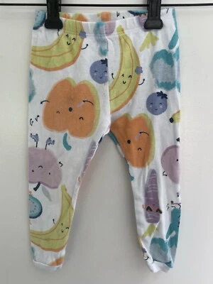 Pantalones Largos Carter's Bebé Niñas Coloridos Frutas y Verduras Pull On PJ Blanco 18 M Foto 1 de 4