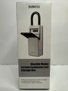 Avantek Portable Shackle Combination Mini Storage Lock Box. Brand New - Picture 1 of 23