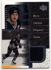 2000-01 UPPER DECK LEGENDS LEGENDARY GAME JERSEY #JML MARIO LEMIEUX UD PENGUINS
