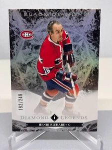 24-25 Henri Richard/249 UD Black Diamond Legends #BDL-HR Montreal Canadiens - Imagen 1 de 2