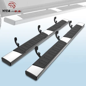 Running Board for 2019-2025 Silverado/Sierra 1500 Crew Cab 6" Side Step Nerf Bar - Picture 1 of 9