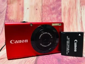 Canon PowerShot A3400 IS Red Digital Camera 16.0MP English language w/Battery - Picture 1 of 5