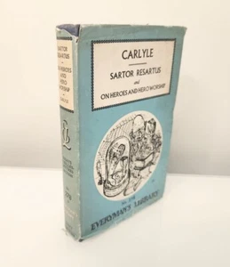 Carlyle Sartor Resartus And On Heroes And Hero Worship Everyman's Library -1959 - Foto 1 di 12