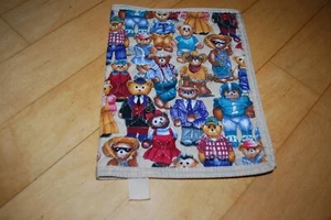 Larenda Quilted Paperback Note Book Bible Cover Teddy Bear Print - Picture 1 of 3