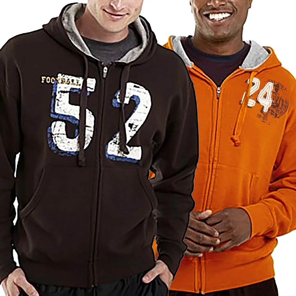 Nueva chaqueta deportiva con capucha polar cremallera completa peso medio Simply For Sports para hombre Foto 1 de 1