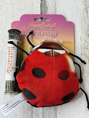 Meowijuana Get Sprung Catnip Lady BUG -Refillable Plush Catnip Toy NEW - Image 1 of 2