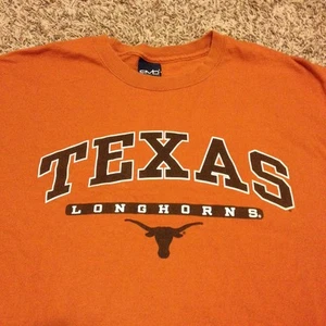 Camiseta Texas Longhorns Manga Corta Para Hombre Mediana Naranja Quemado Diseño Clásico - Imagen 1 de 2