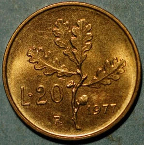 Italy 20 Lire 1977 KM# 97 - Picture 1 of 2