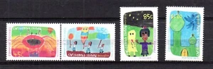 Islas de Navidad 1999 conjunto cuadros niños sellos (Michel 462/65) bonito MNH - Imagen 1 de 1