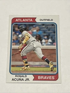 2023 Topps Heritage Ronald Acuña Jr. Atlanta Braves 183 - Picture 1 of 2
