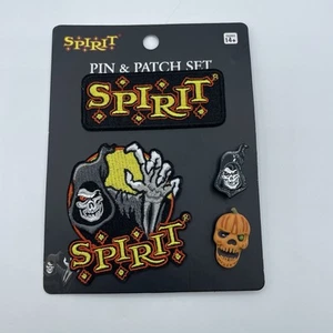 Juego de parches y prendedores de hierro Spirit Halloween RARO Nuevo - Imagen 1 de 1