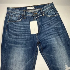 Flying Monkey Damen Jeans Größe 26 Distressed Ripped Dark Wash Denim - Bild 1 von 11