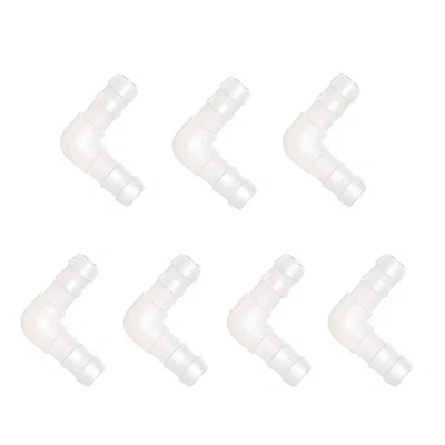 Quickun 3/16" Barra de Manguera 90 Grados Codo L Montaje, Plástico 2 Vías Igual Púas Jo Foto 1 de 4