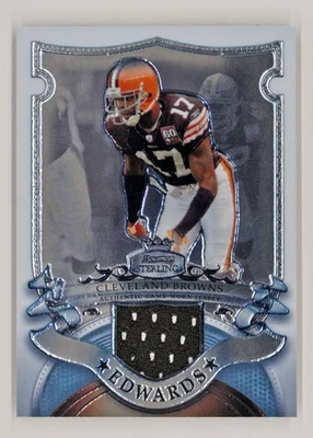 2007 Bowman Sterling #BSVR-BE Braylon Edwards Jersey Cleveland Browns - Image 1 of 2
