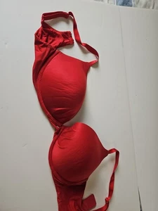 Victoria Secret Plunge Pushup BH 34DD Rot - Bild 1 von 3
