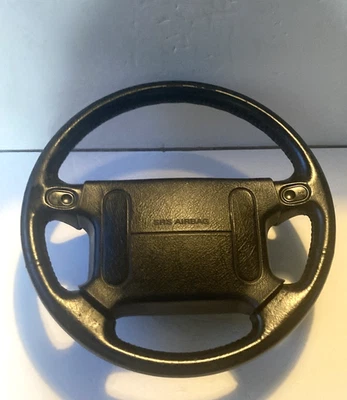 1990-1997 Mazda Miata Steering Wheel Black Leather OEM MX-5 Complete - Image 1 of 4