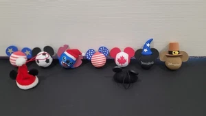 Disney - Antenna Toppers Holidays/Stitch & (2) Mickey Ear Ornaments LOT Of 7 EUC - Picture 1 of 7
