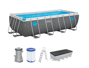 Bestway Power Steel Frame Pool Komplett Set mit Filterpumpe 549 x 274 x 122 cm, - Bild 1 von 1