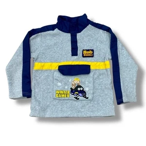 VIntage Y2K Bob The Builder Boys Size 5T Fleece Top Shirt Childrens Apparel 2004 - Picture 1 of 7