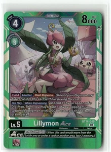 Lillymon ACE BT14-049 SR - Blast Ace - Digimon TCG NM - Picture 1 of 2